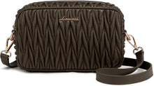 Umhängetasche Damen Crossbody Schultertasche Leder Reißverschluss