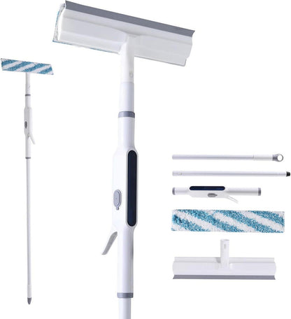 Fensterabzieher Profi Sprühfunktion Set Abzieher Dusche Fibre Cloth