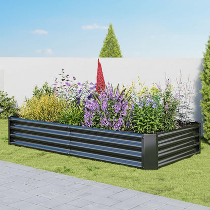 VERFARM Hochbeet-Set 180x90x30 cm für Garten Gemüse Kräuter