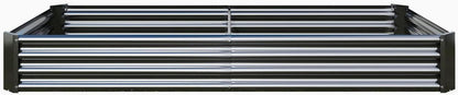 Hochbeet-Set Verzinktes Metall 232x113x30cm für Garten Gemüse Kräuter