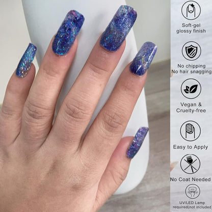 UV Nagelfolien Sky Blue 2 - Gel Nail Wraps