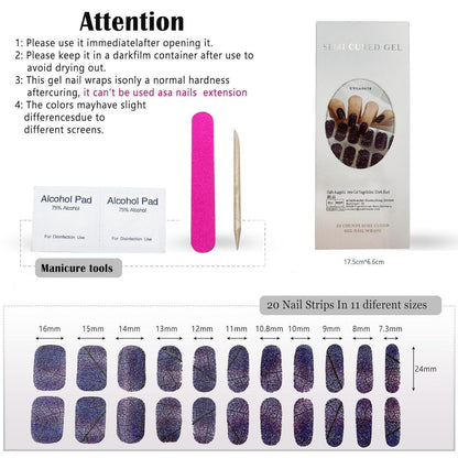 UV Nagelfolien Sky Blue 2 - Gel Nail Wraps
