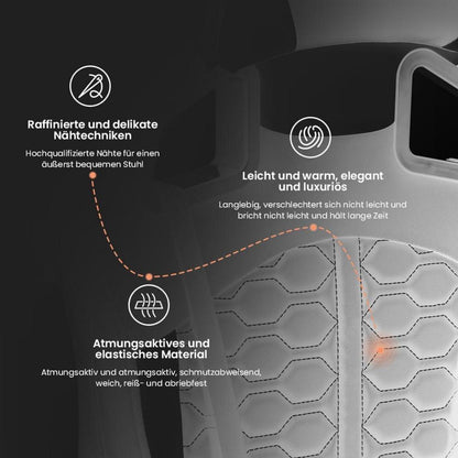 Ergonomischer Gaming Stuhl mit Fußstütze