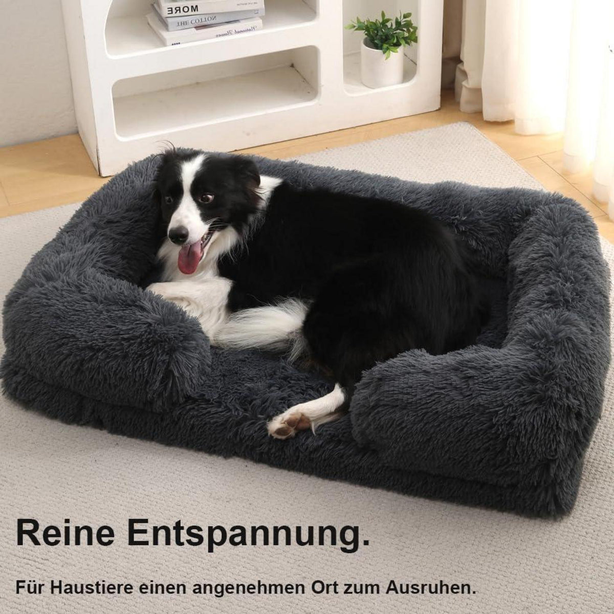 Orthopädisches Hundebett XXL (130x90cm) Khaki