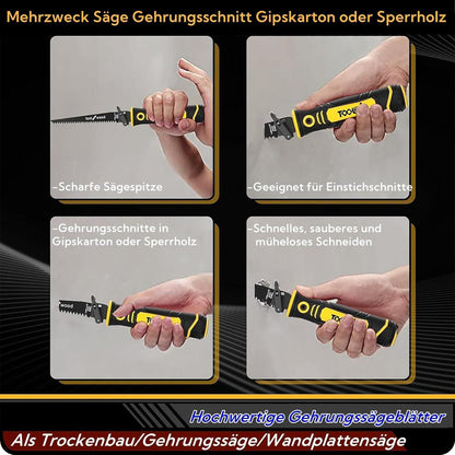 8-in-1 Metallsäge Set mit 8 Sägeblättern, ergonomisch