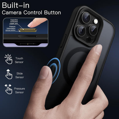 Magnetische Hülle für iPhone 16 Pro Max mit MagSafe, matt schwarz