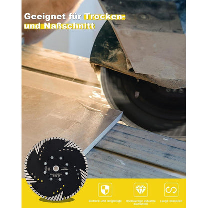 Diamanttrennscheibe 230mm M14 für Stein & Beton
