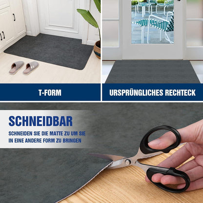 Schmutzfangmatte 90x200cm - Superdünn & Saugfähig für Innenräume