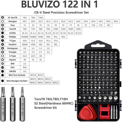 Präzisions-Schraubendreher Set 124-teilig mit 103 Bits für Elektronik Reparatur