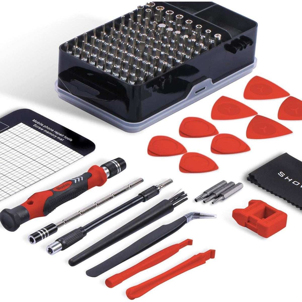 Präzisions-Schraubendreher Set 124-teilig mit 103 Bits für Elektronik Reparatur