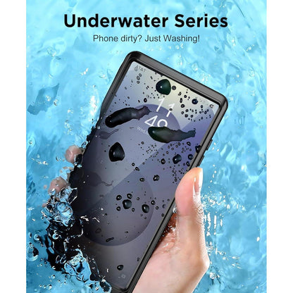 Wasserdichte Hülle für Samsung S25 Ultra mit MagSafe, Schwarz