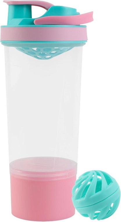 Protein Shaker 700ml mit Kugel, Sieb & Mess-Skala