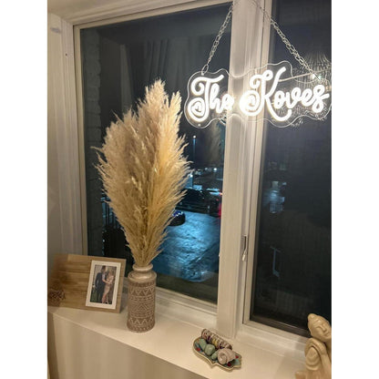 Großes Pampasgras Strauß (15 Stk) – 100cm Boho Deko