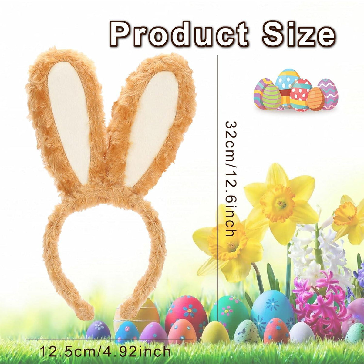 Niedliche Hasenohren Haarreif Plüsch, Ostern Party Zubehör