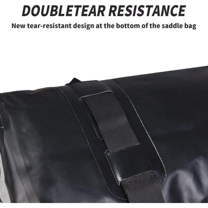 Wasserdichte Motorrad Satteltaschen 2er-Pack Grau 30L