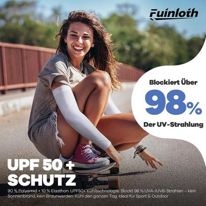 Sport-Armstulpen 4er-Set Schwarz, Grau, Weiß