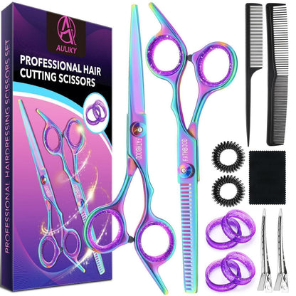 Profi Haarschere Set 14-teilig – 6,7 Zoll Edelstahl