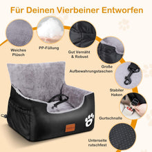 Hunde Autositz mit Sicherheitsleinen & Waschbarem Bezug