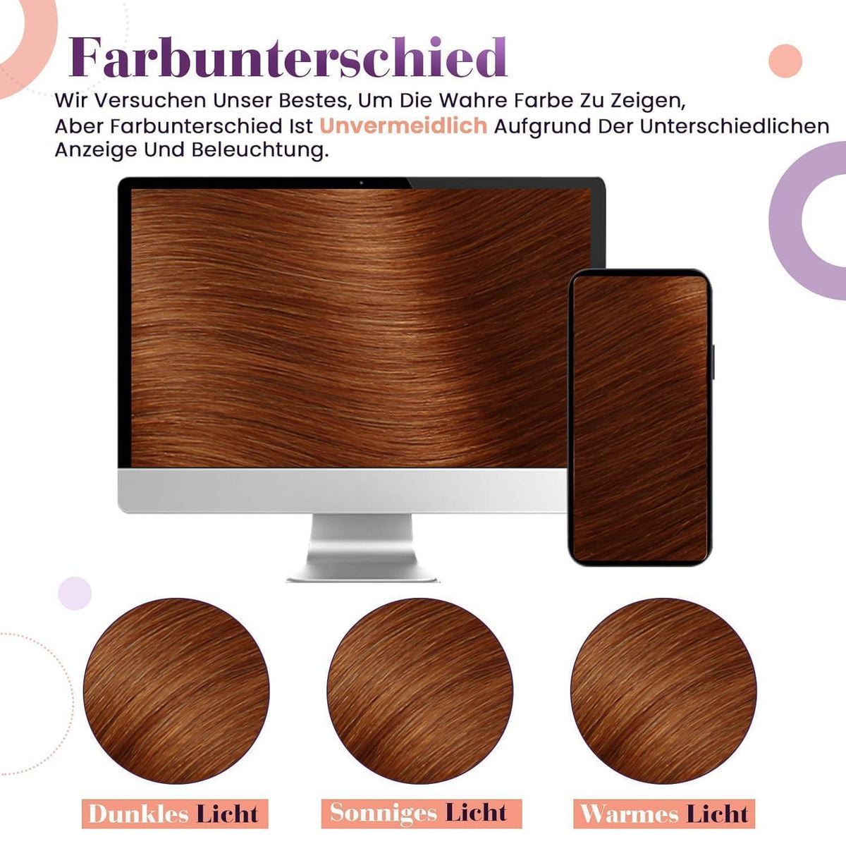 Auburn Braun Echthaar Extensions – 55cm Remy Clip-In