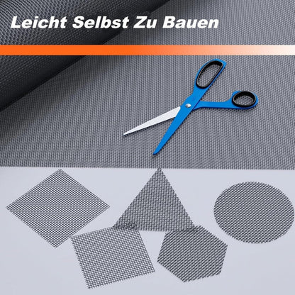 Fliegengitter Fenster 100x1500cm Edelstahl Zuschneidbar