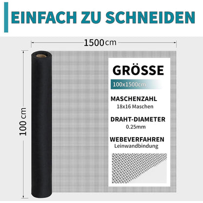 Katzenkratzfestes Fliegengitter 100x1500cm – Insektenschutznetz