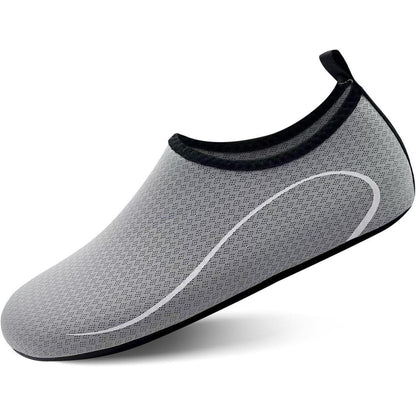 Wasserschuhe Damen Herren Schnelltrocknend Anti-Rutsch Grau 36-46