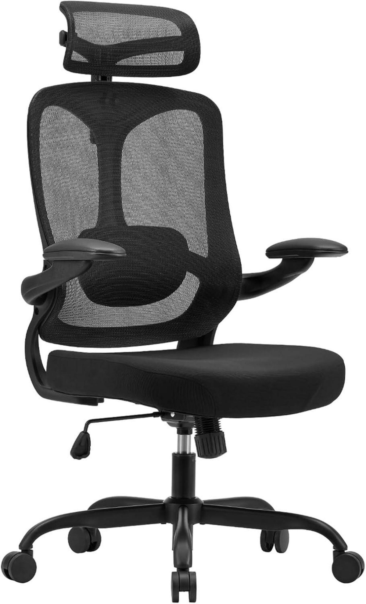 Ergonomischer Bürostuhl mit hoher Rückenlehne und verstellbarer