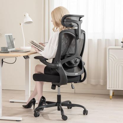 Ergonomischer Bürostuhl mit hoher Rückenlehne und