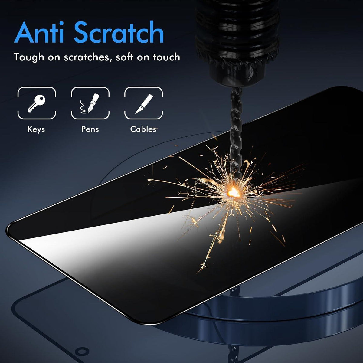Sichtschutz Panzerglasfolie für Xiaomi Redmi Note 14 Pro 5G/Pro+ 5G (2 Stück)