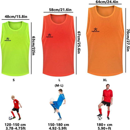 Trainingswesten Fußball für Kinder & Erwachsene, atmungsaktiv, XL
