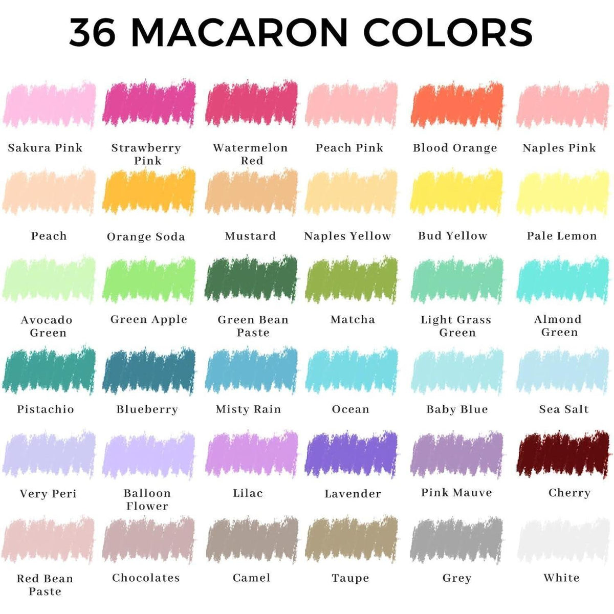 Ölpastell-Set 36 Macaron-Farben zum Malen