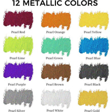 Ölpastell-Set 12 Metallic-Farben für Künstler