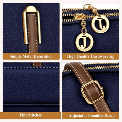 Kleine Damen Umhängetasche Leder Crossbody Schultertasche mit