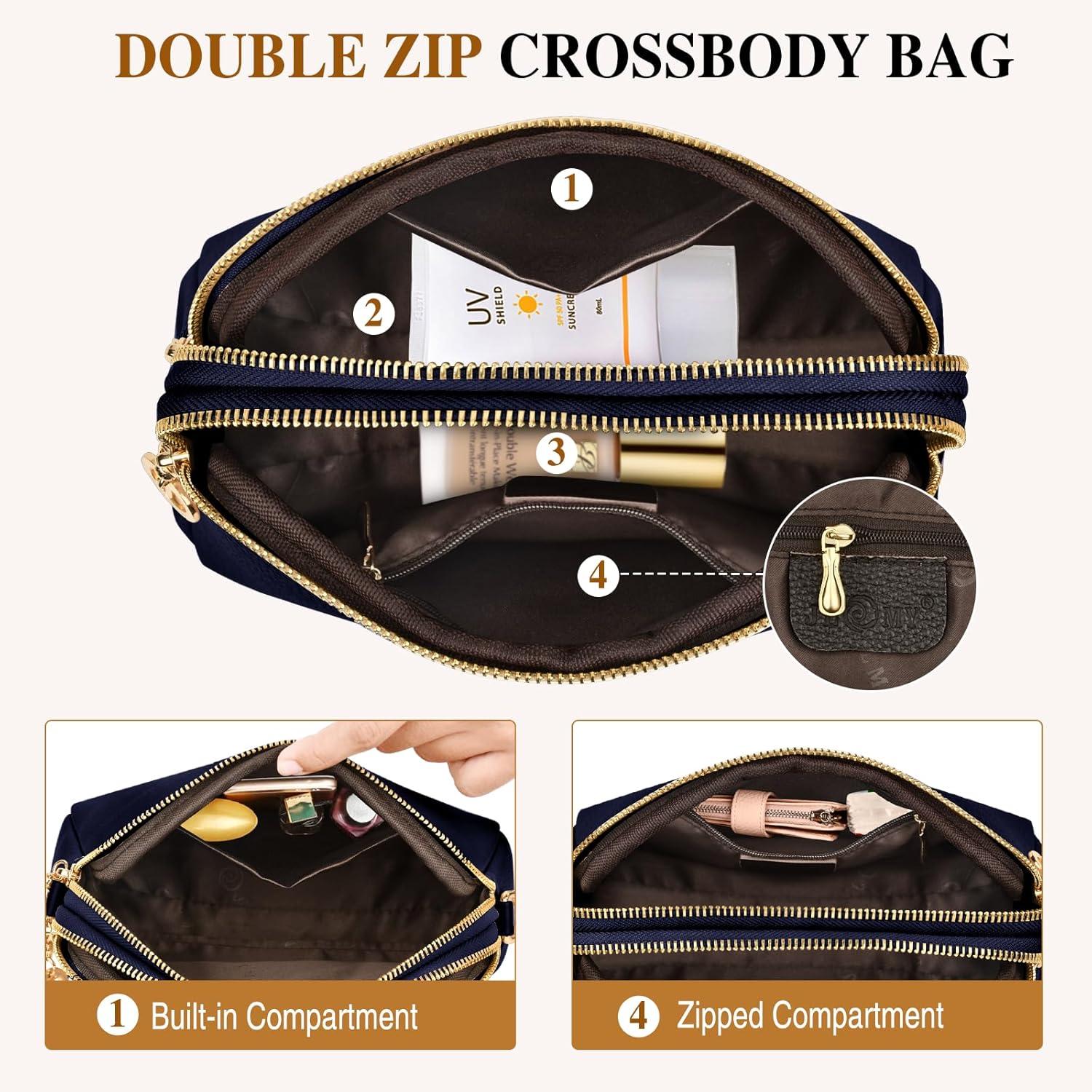 TEUEN Kleine Leder Umhängetasche Damen Crossbody Bag Handtasche