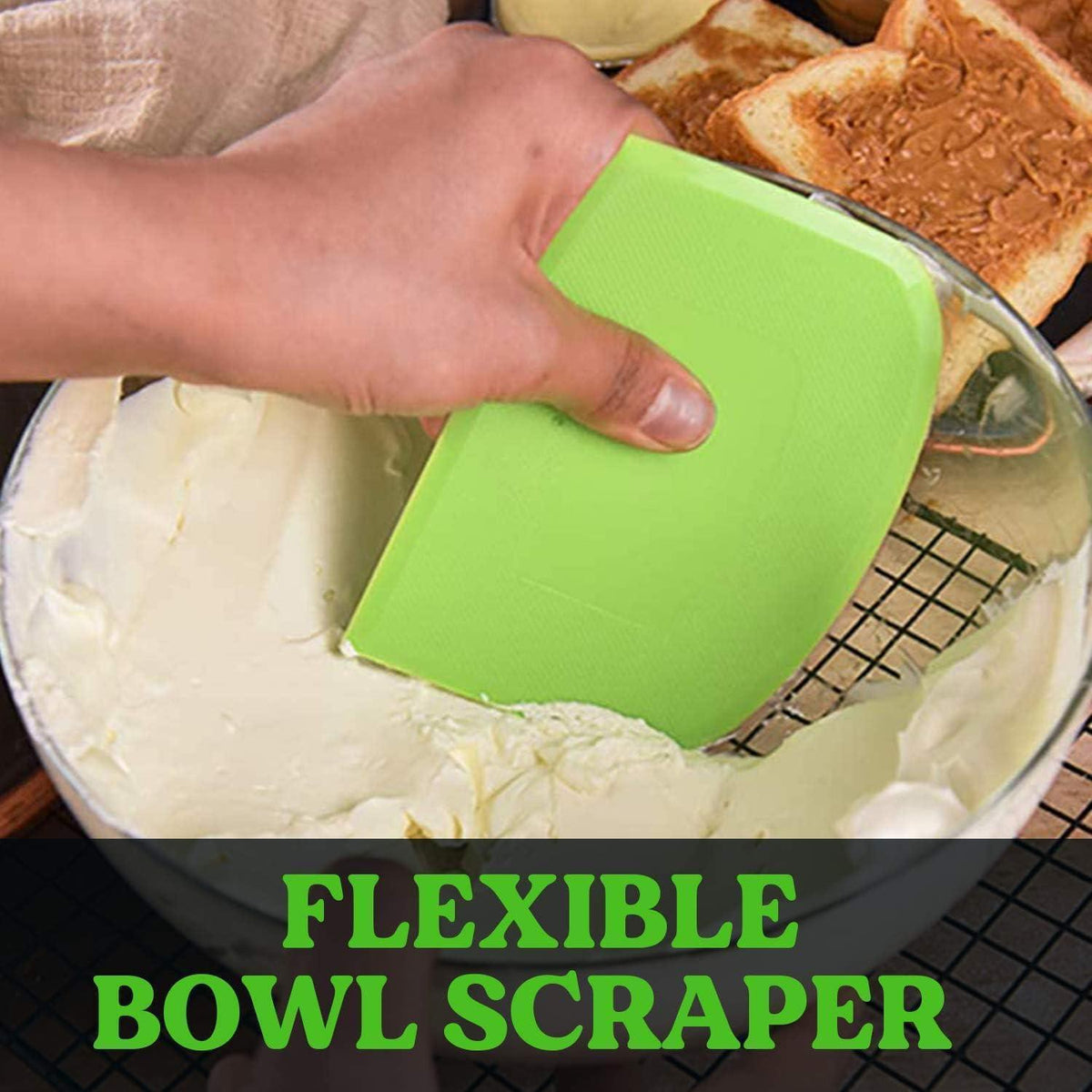 Flexibler Teigschaber Set – 3er Pack für Kuchen & Brot