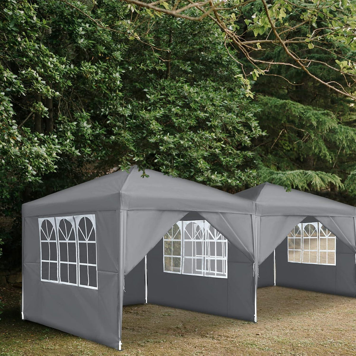 Wasserdichter Faltpavillon 2.5x2.5m mit Seitenteilen & UV-Schutz
