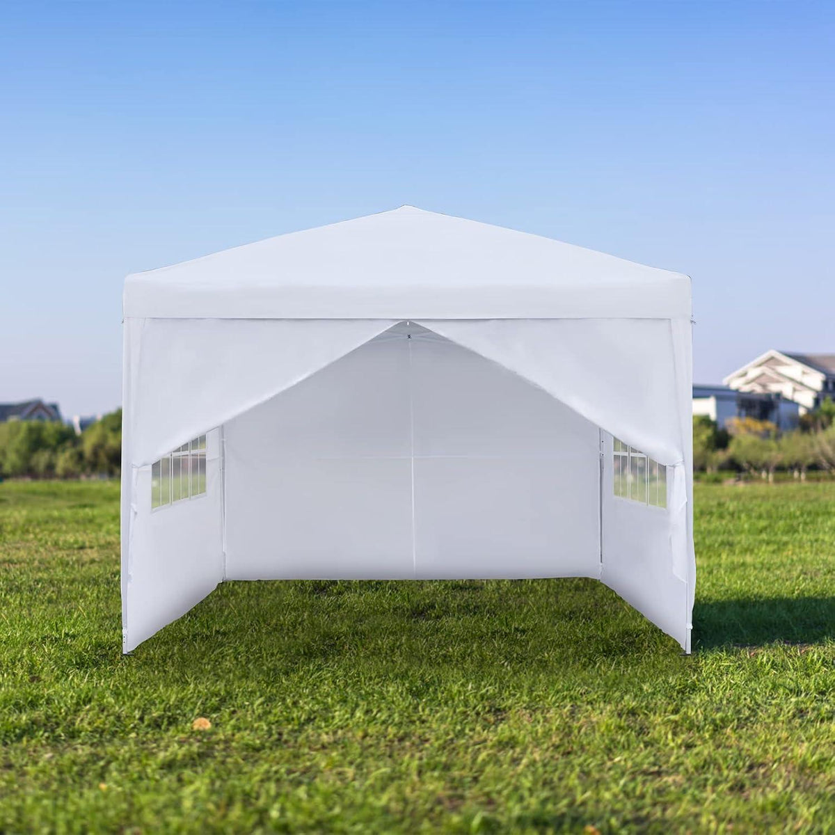 Wasserdichter Faltpavillon 2.5x2.5m mit Seitenteilen & Fenstern