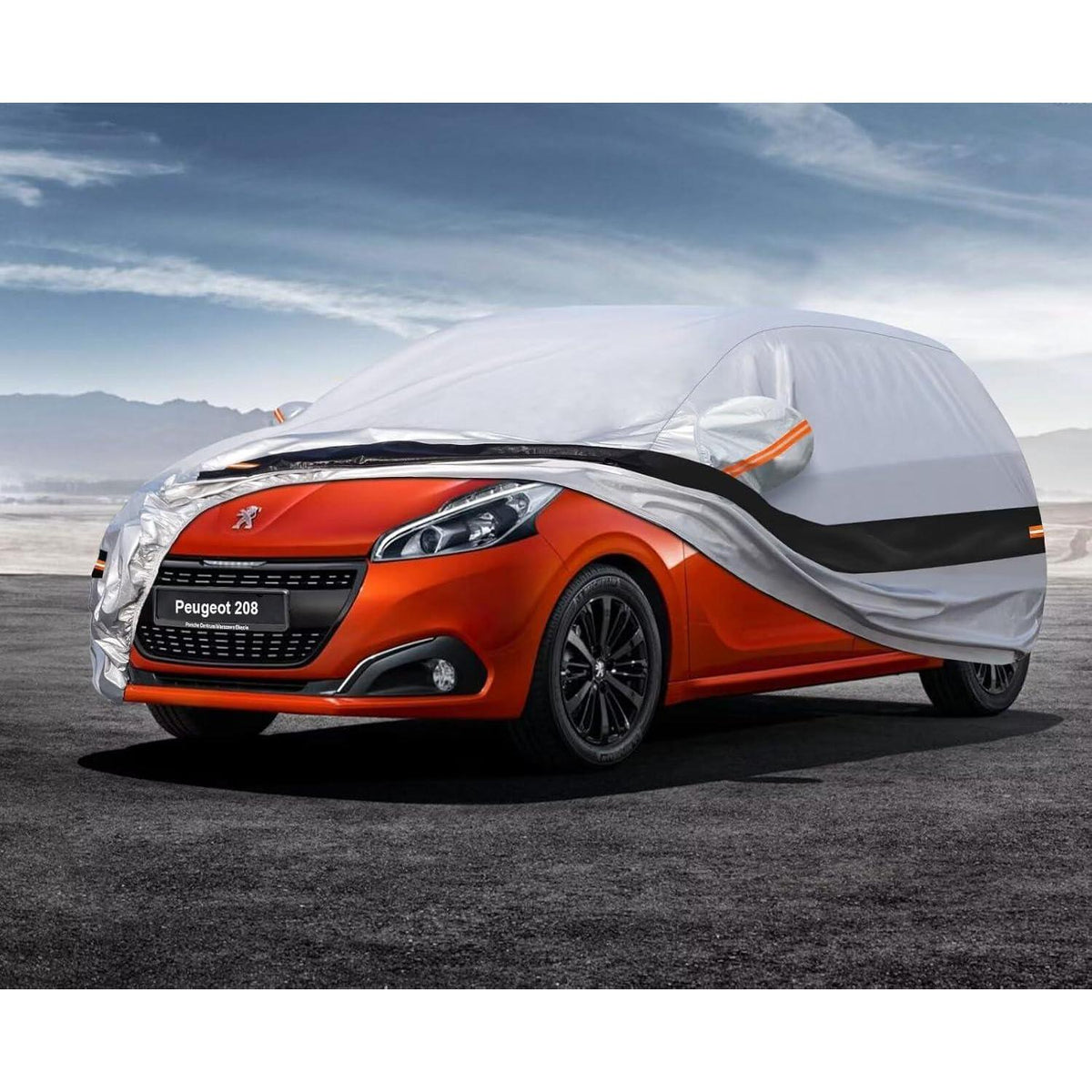 Autoabdeckung Peugeot 208 (2012-2025) – Wasserdicht & Ganzjährig