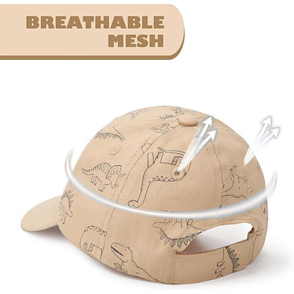 Baby Baseballmütze Dinosaurier – Unisex Mütze für Jungen & Mädchen 2-4 Jahre
