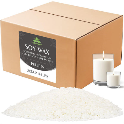 Premium Sojawachs für Kerzen – 20kg, 100% Natürlich