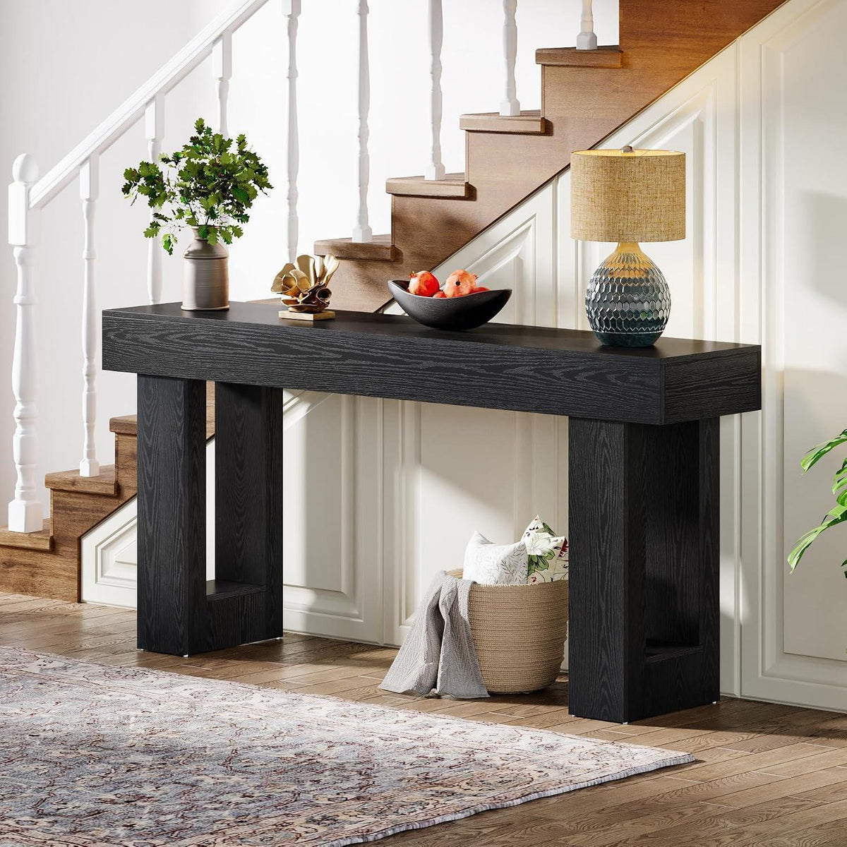 160 cm Konsolentisch Landhausstil – Schwarz