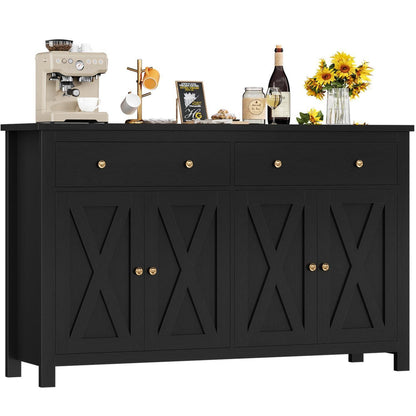 140cm Sideboard mit Arbeitsplatte – Küchenschrank & Buffetschrank