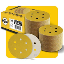 100x Schleifscheiben 150mm 120 Körnung Klett für Exzenterschleifer