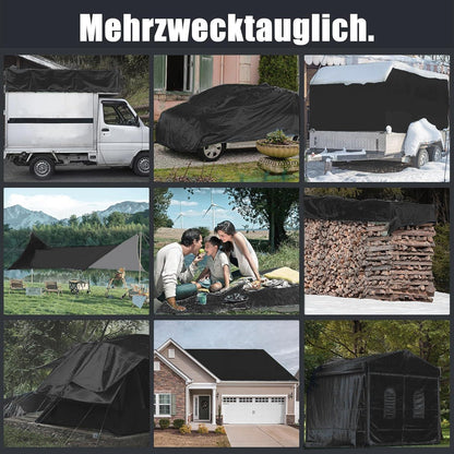 Schwarze Abdeckplane 3x6m – Robust, Wasserfest & Vielseitig