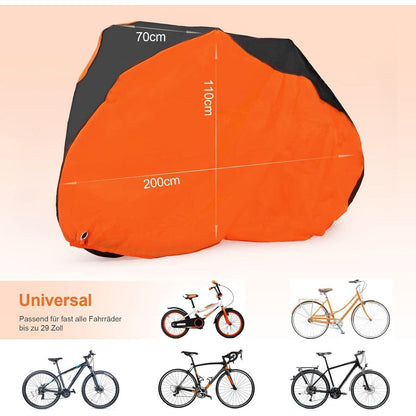 Wasserdichte Fahrradabdeckung 200x70x110cm – Schutzhülle für Outdoor
