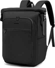 Rolltop Rucksack wasserdicht 15,6 Zoll Laptoprucksack Backpack Schwarz
