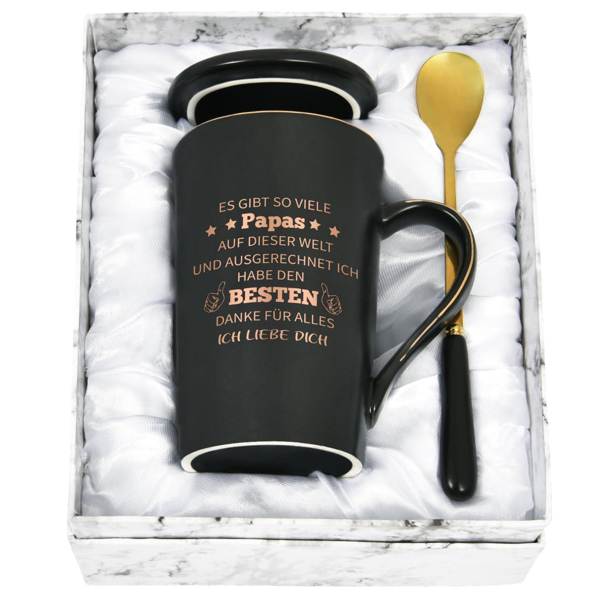Kaffeetasse Papa – "Ich liebe dich" Geschenk Vatertag Geburtstag