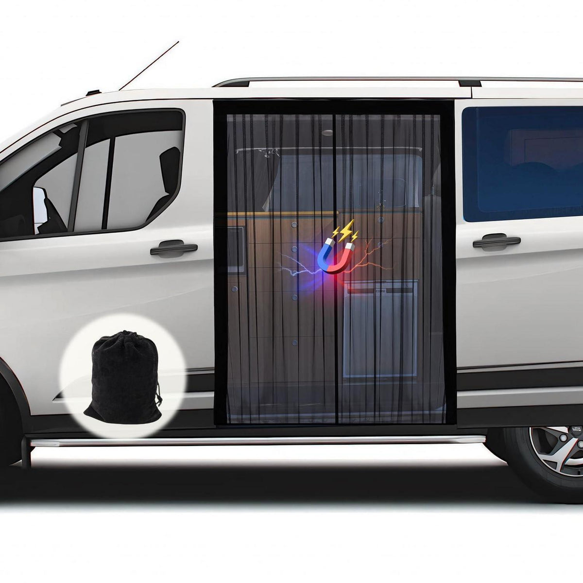 Van Moskitonetz mit Magnetverschluss – Für Mercedes, VW Transporter & California