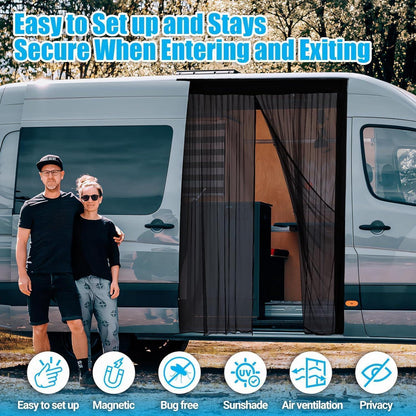 Van Moskitonetz mit Magnetverschluss – Für Mercedes, VW Transporter & California