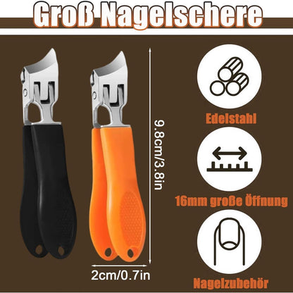 Gebogene Fußnagelschere Set – Präzise & Ergonomisch
